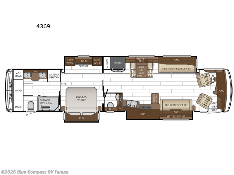 2026 Newmar Dutch Star 4369 - New Class A For Sale by Blue Compass RV Tampa in Dover, Florida features Slideout
