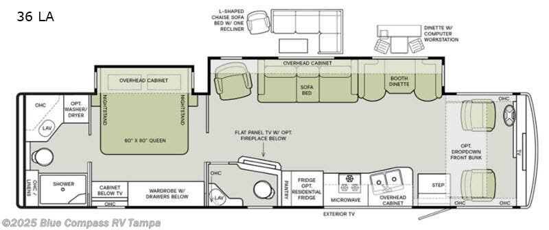 2025 Entegra Coach Vision 29F - Used Class A For Sale by Blue Compass RV Tampa in Dover, Florida features Slideout