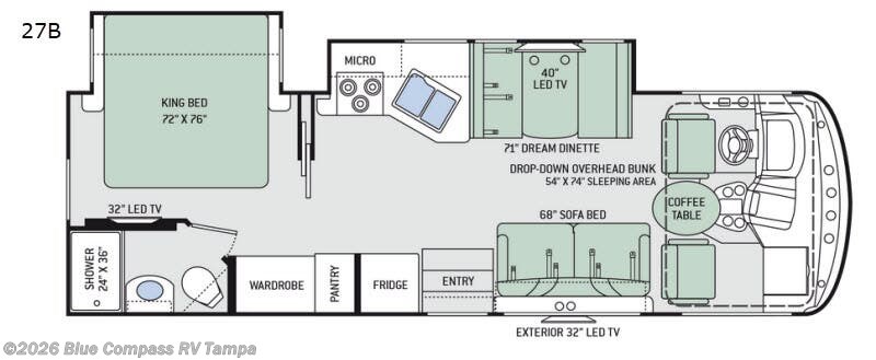 2018 Thor Motor Coach Windsport 27B - Used Class A For Sale by Blue Compass RV Tampa in Dover, Florida features Slideout