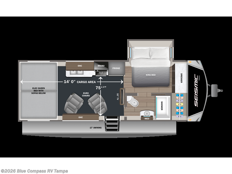 2026 Jayco Seismic 214 - New Toy Hauler For Sale by Blue Compass RV Tampa in Dover, Florida