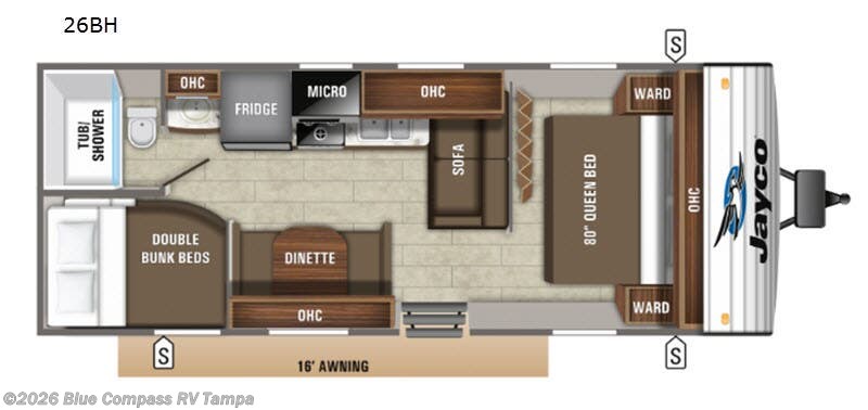 2019 Jayco Jay Flight 26BH - Used Travel Trailer For Sale by Blue Compass RV Tampa in Dover, Florida