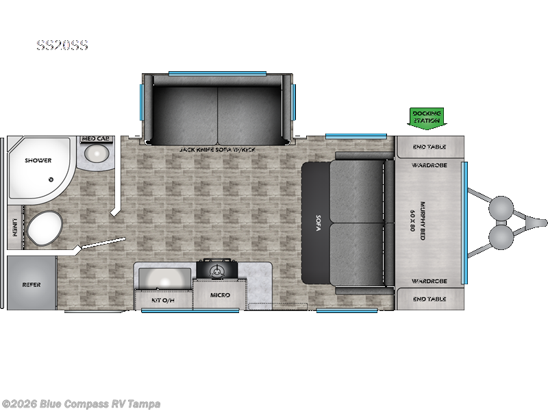 2023 Keystone Sunset Trail 20ss Crossroads - Used Travel Trailer For Sale by Blue Compass RV Tampa in Dover, Florida features Slideout