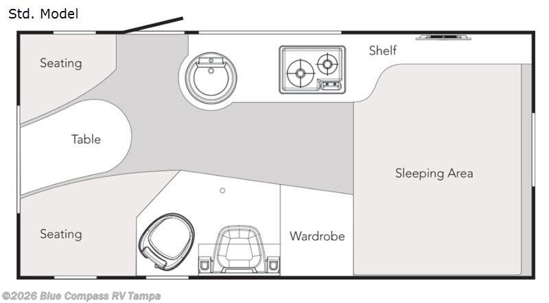 2020 NuCamp TAB 400 Std. Model - Used Travel Trailer For Sale by Blue Compass RV Tampa in Dover, Florida