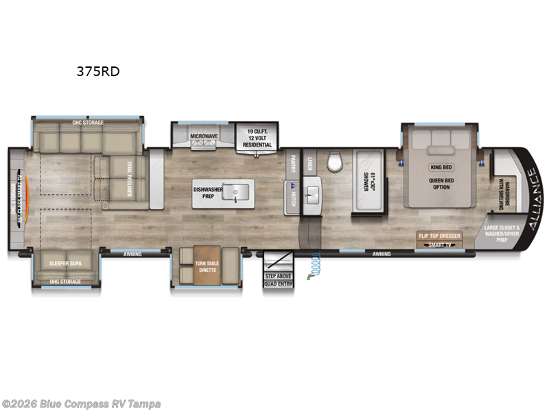 2026 Alliance RV Paradigm 375RD - New Fifth Wheel For Sale by Blue Compass RV Tampa in Dover, Florida features Slideout