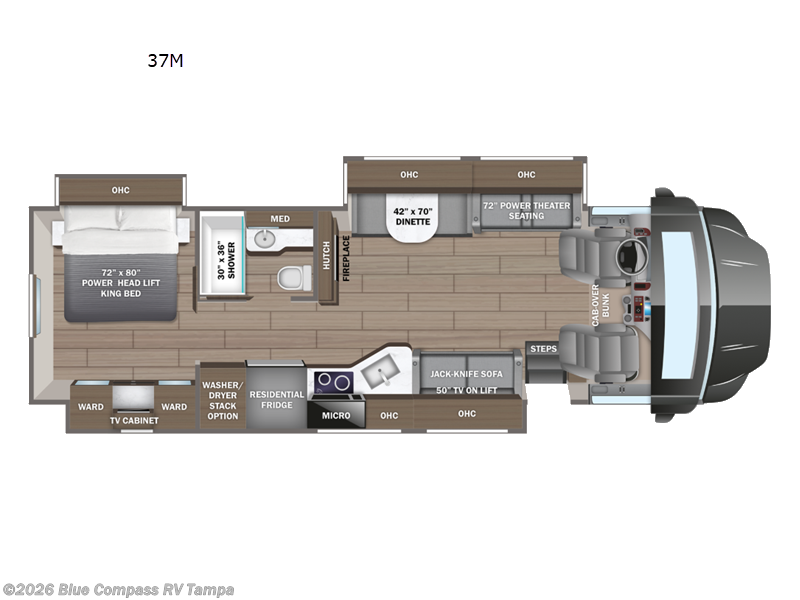 2026 Jayco Seneca Prestige 37M - New Super C For Sale by Blue Compass RV Tampa in Dover, Florida features Slideout