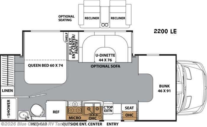 2018 Coachmen Prism 2200 - Used Class C For Sale by Blue Compass RV Tampa in Dover, Florida features Slideout