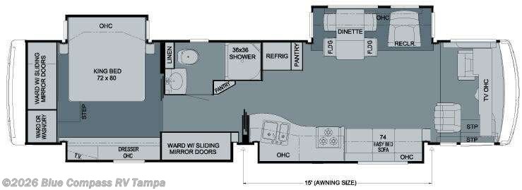 2009 Newmar Dutch Star 4043 - Used Class A For Sale by Blue Compass RV Tampa in Dover, Florida features Slideout