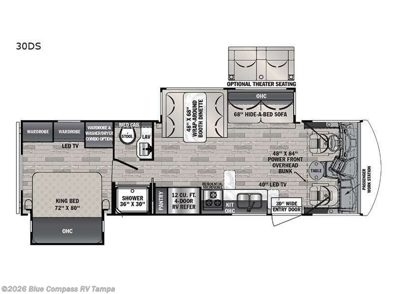 2021 Forest River FR3 30DS - Used Class A For Sale by Blue Compass RV Tampa in Dover, Florida features Slideout