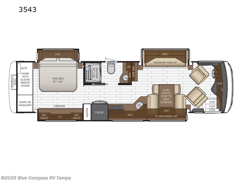 2022 Newmar New Aire 3543 - Used Class A For Sale by Blue Compass RV Tampa in Dover, Florida features Slideout