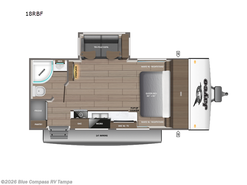 2026 Jayco Jay Feather 18RBF - New Travel Trailer For Sale by Blue Compass RV Tampa in Dover, Florida features Slideout