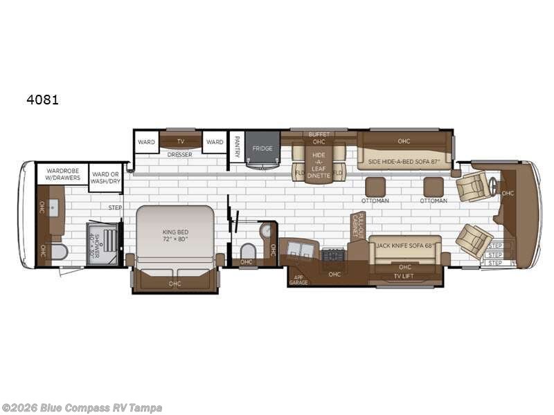 2021 Newmar Dutch Star 4081 - Used Class A For Sale by Blue Compass RV Tampa in Dover, Florida features Slideout