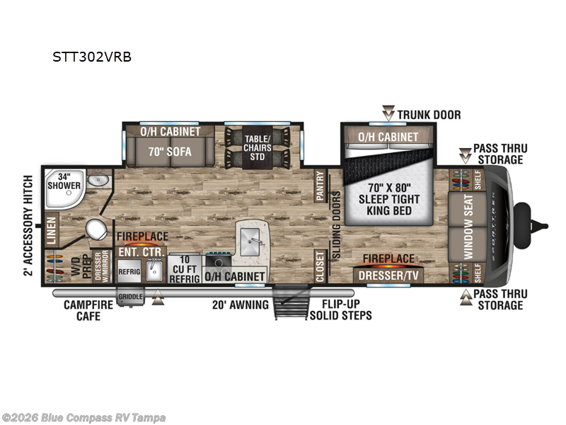 2023 Venture RV SportTrek Touring Edition STT302VRB - Used Travel Trailer For Sale by Blue Compass RV Tampa in Dover, Florida features Slideout