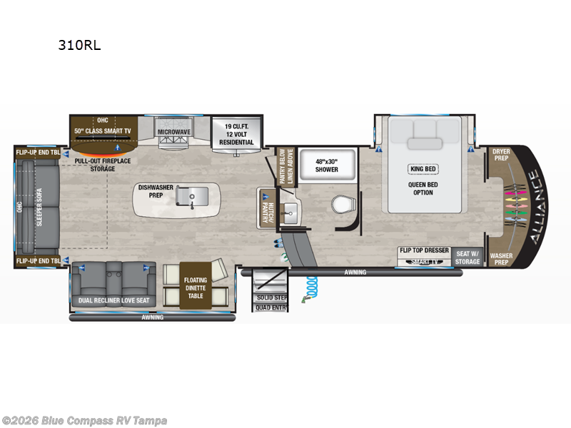 2024 Alliance RV Paradigm 385FL - Used Fifth Wheel For Sale by Blue Compass RV Tampa in Dover, Florida features Slideout