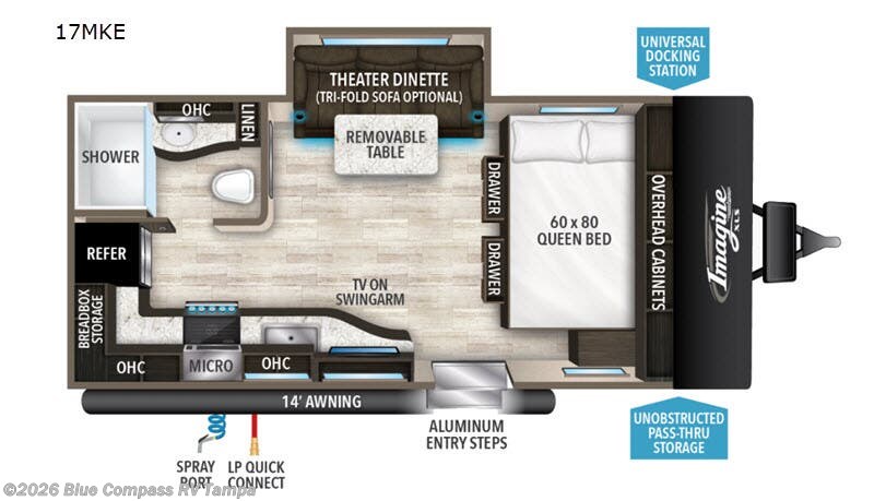 2020 Grand Design Imagine 17MKE - Used Travel Trailer For Sale by Blue Compass RV Tampa in Dover, Florida features Slideout