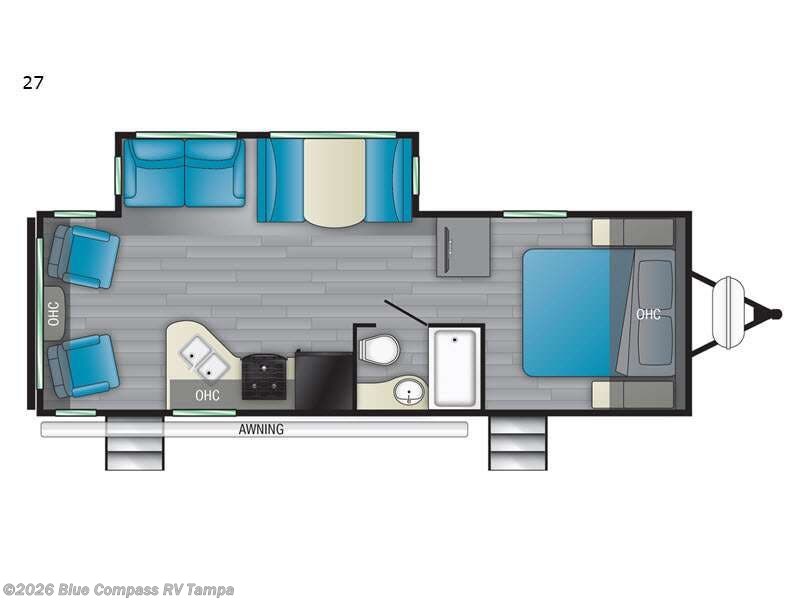 2021 Heartland Mallard M27 - Used Travel Trailer For Sale by Blue Compass RV Tampa in Dover, Florida features Slideout