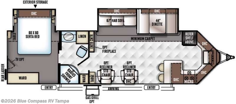 2016 Forest River Flagstaff V-Lite 30WFKSS - Used Travel Trailer For Sale by Blue Compass RV Tampa in Dover, Florida features Slideout