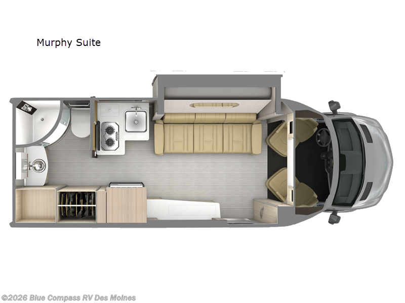 2026 Airstream Atlas Murphy Suite - New Class B For Sale by Blue Compass RV Des Moines in Altoona, Iowa features Slideout