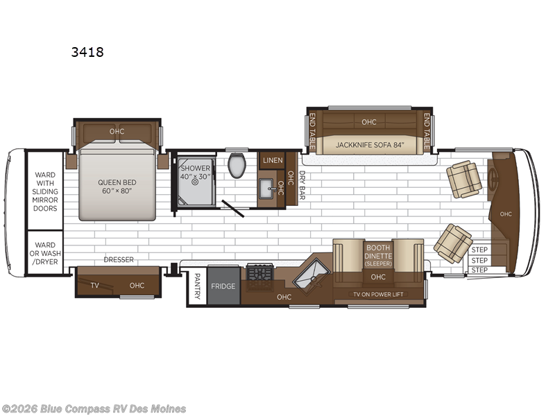 2026 Newmar Northern Star 3418 - New Class A For Sale by Blue Compass RV Des Moines in Altoona, Iowa features Slideout