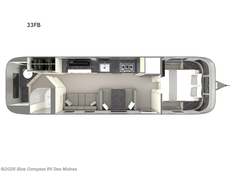 2026 Airstream Classic 33FB - New Travel Trailer For Sale by Blue Compass RV Des Moines in Altoona, Iowa