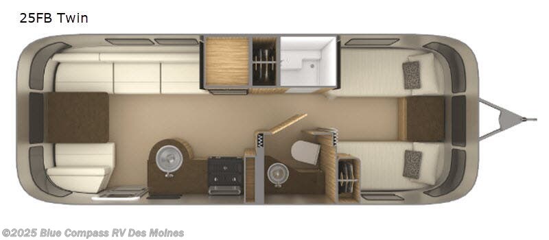 2019 Airstream Flying Cloud 25FB Twin - Used Travel Trailer For Sale by Blue Compass RV Des Moines in Altoona, Iowa