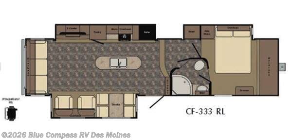 2016 CrossRoads Cruiser CF333RL - Used Fifth Wheel For Sale by Blue Compass RV Des Moines in Altoona, Iowa features Slideout