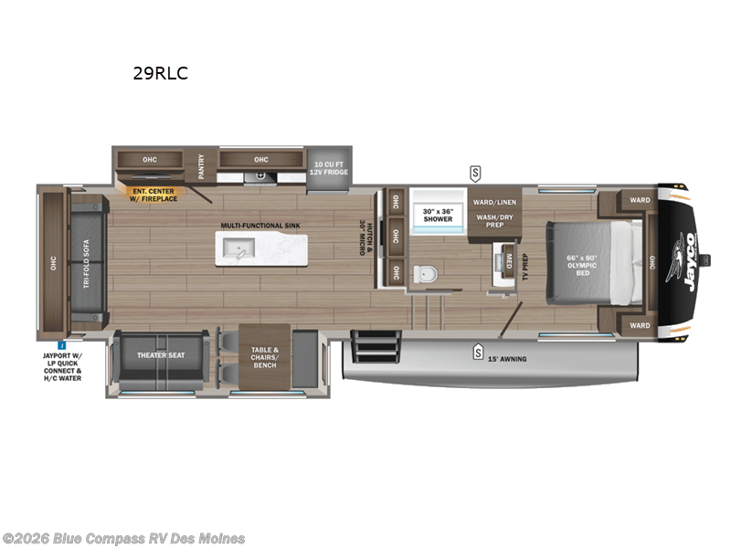 2026 Jayco Eagle HT 29RLC - New Fifth Wheel For Sale by Blue Compass RV Des Moines in Altoona, Iowa features Slideout