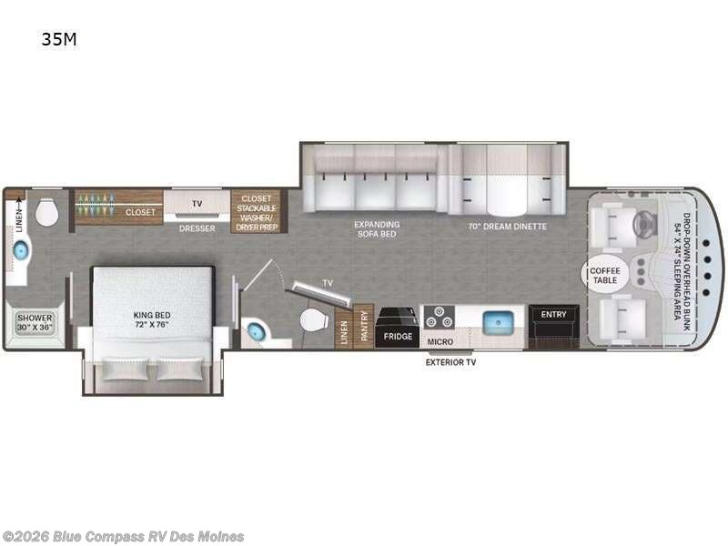 2023 Thor Motor Coach Windsport 35M - Used Class A For Sale by Blue Compass RV Des Moines in Altoona, Iowa features Slideout