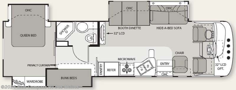 2010 Four Winds International Hurricane 34B - Used Class A For Sale by Blue Compass RV Des Moines in Altoona, Iowa features Slideout