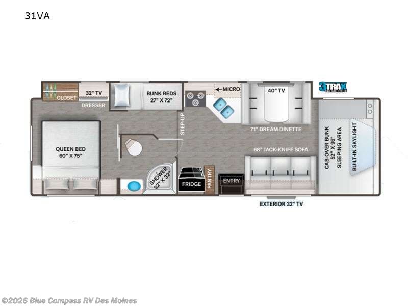 2023 Thor Motor Coach Geneva 31VA - Used Class C For Sale by Blue Compass RV Des Moines in Altoona, Iowa features Slideout