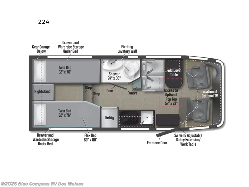 2026 Winnebago Ekko 22A - New Class C For Sale by Blue Compass RV Des Moines in Altoona, Iowa