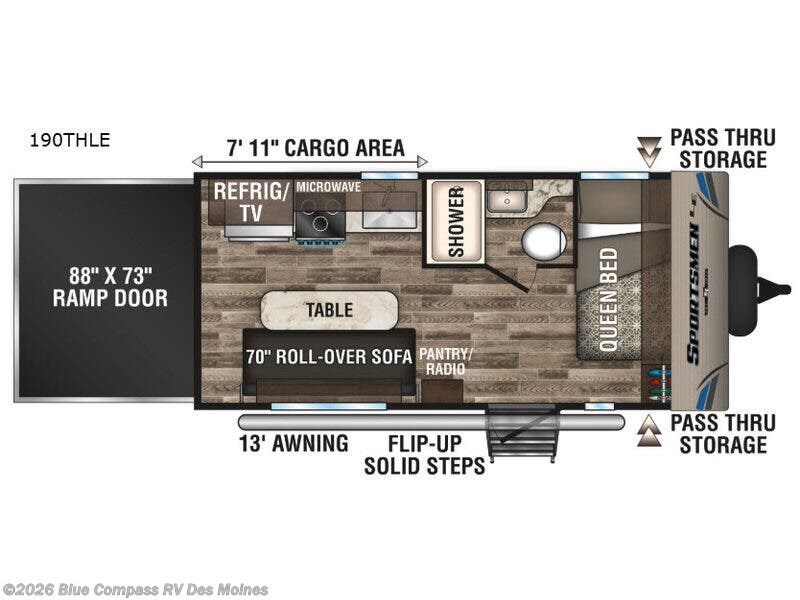 2019 K-Z Sportsmen 190THLE - Used Travel Trailer For Sale by Blue Compass RV Des Moines in Altoona, Iowa