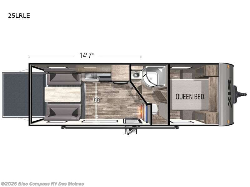 2021 Forest River XLR Micro Boost 25LRLE - Used Toy Hauler For Sale by Blue Compass RV Des Moines in Altoona, Iowa