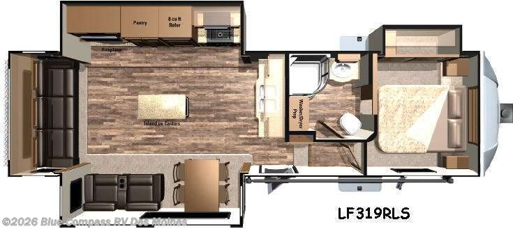 2016 Highland Ridge Open Range Light 319RLS - Used Fifth Wheel For Sale by Blue Compass RV Des Moines in Altoona, Iowa features Slideout