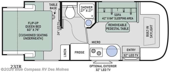 2016 Thor Motor Coach Gemini 23TR - Used Class C For Sale by Blue Compass RV Des Moines in Altoona, Iowa features Slideout