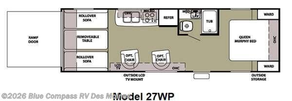 2012 Forest River Cherokee Wolf Pack Sport 27WP - Used Toy Hauler For Sale by Blue Compass RV Des Moines in Altoona, Iowa
