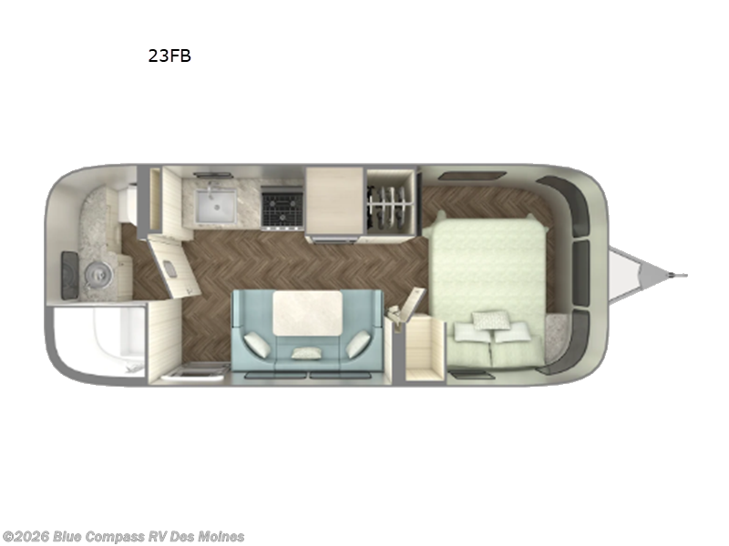 2027 Airstream International 23FB - New Travel Trailer For Sale by Blue Compass RV Des Moines in Altoona, Iowa