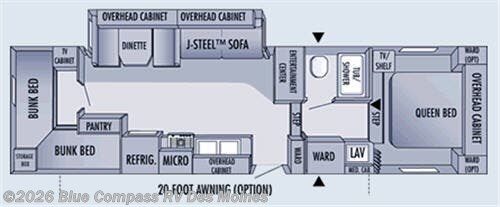 2006 Jayco Jay Flight 30.5BHS - Used Fifth Wheel For Sale by Blue Compass RV Des Moines in Altoona, Iowa features Slideout