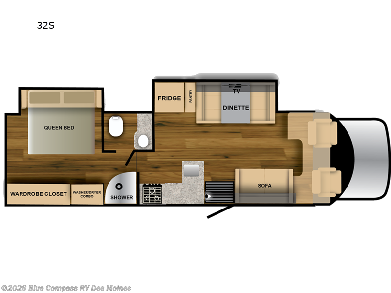 2023 Nexus Verrado 32S - Used Super C For Sale by Blue Compass RV Des Moines in Altoona, Iowa features Slideout