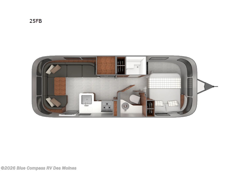 2027 Airstream Globetrotter 25FB - New Travel Trailer For Sale by Blue Compass RV Des Moines in Altoona, Iowa