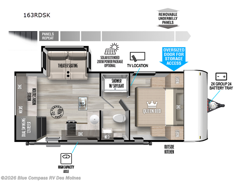 2023 Forest River Salem FSX 163RDSK - Used Travel Trailer For Sale by Blue Compass RV Des Moines in Altoona, Iowa