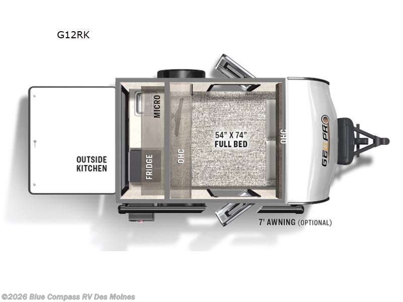 2021 Forest River Rockwood Geo Pro G12RK - Used Travel Trailer For Sale by Blue Compass RV Des Moines in Altoona, Iowa