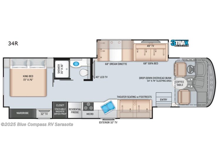 Used 2020 Thor Motor Coach Hurricane 34R available in Sarasota, Florida