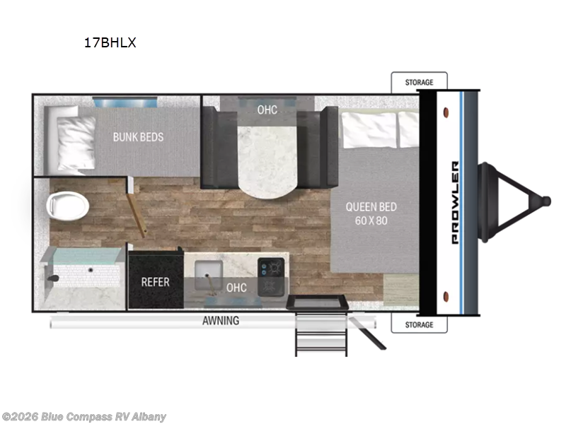 2025 Heartland Prowler 17BHLX - New Travel Trailer For Sale by Blue Compass RV Albany in Latham, New York