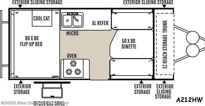 2015 Forest River Rockwood Hard Side Series A212HW - Used Popup For Sale by Blue Compass RV Albany in Latham, New York