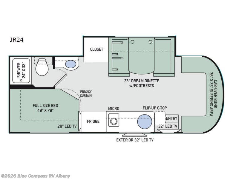 2018 Thor Motor Coach Synergy JR24 - Used Class C For Sale by Blue Compass RV Albany in Latham, New York features Slideout