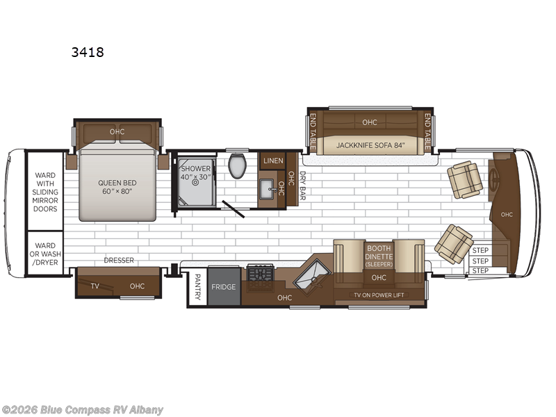 2026 Newmar Northern Star 3418 - New Class A For Sale by Blue Compass RV Albany in Latham, New York features Slideout