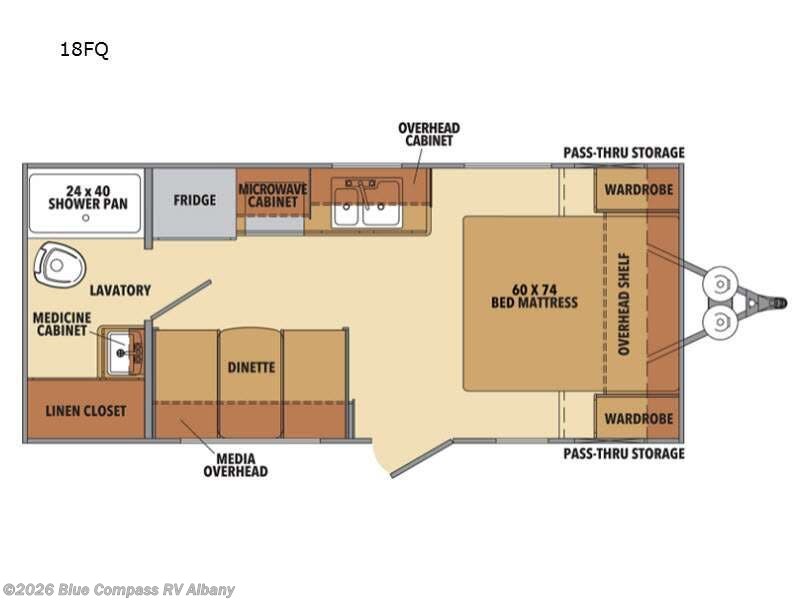 2021 Shasta Shasta 18FQ - Used Travel Trailer For Sale by Blue Compass RV Albany in Latham, New York