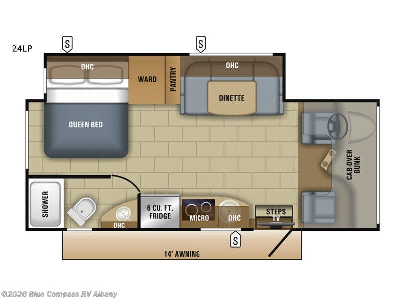 2018 Jayco Melbourne Prestige 24LP - Used Class C For Sale by Blue Compass RV Albany in Latham, New York features Slideout