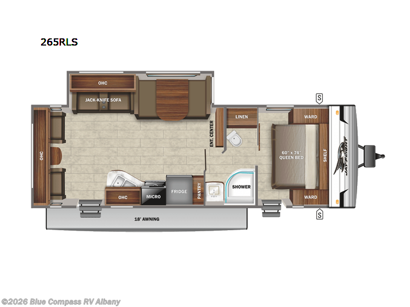 2022 Jayco Jay Flight SLX 8 265RLS - Used Travel Trailer For Sale by Blue Compass RV Albany in Latham, New York features Slideout
