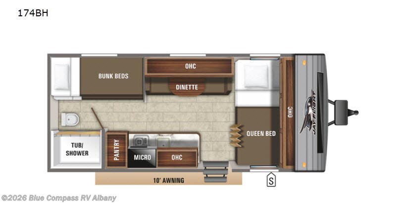 2020 Jayco Jay Flight SLX 7 174BH - Used Travel Trailer For Sale by Blue Compass RV Albany in Latham, New York